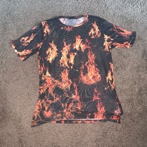IHR wildfire mesh oversized graphic tee